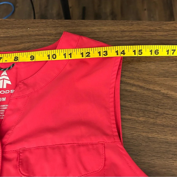 ❤️ Woods🌲 Red Sleeveless Leisure Athlete Top M - Picture 8 of 10